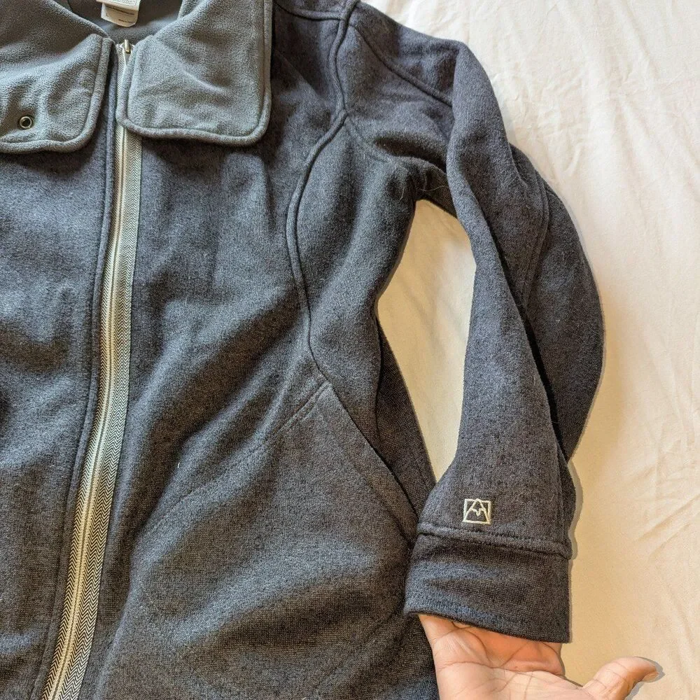 Avalanche Size Large Gray Mock‎ Neck Fleece Jacket